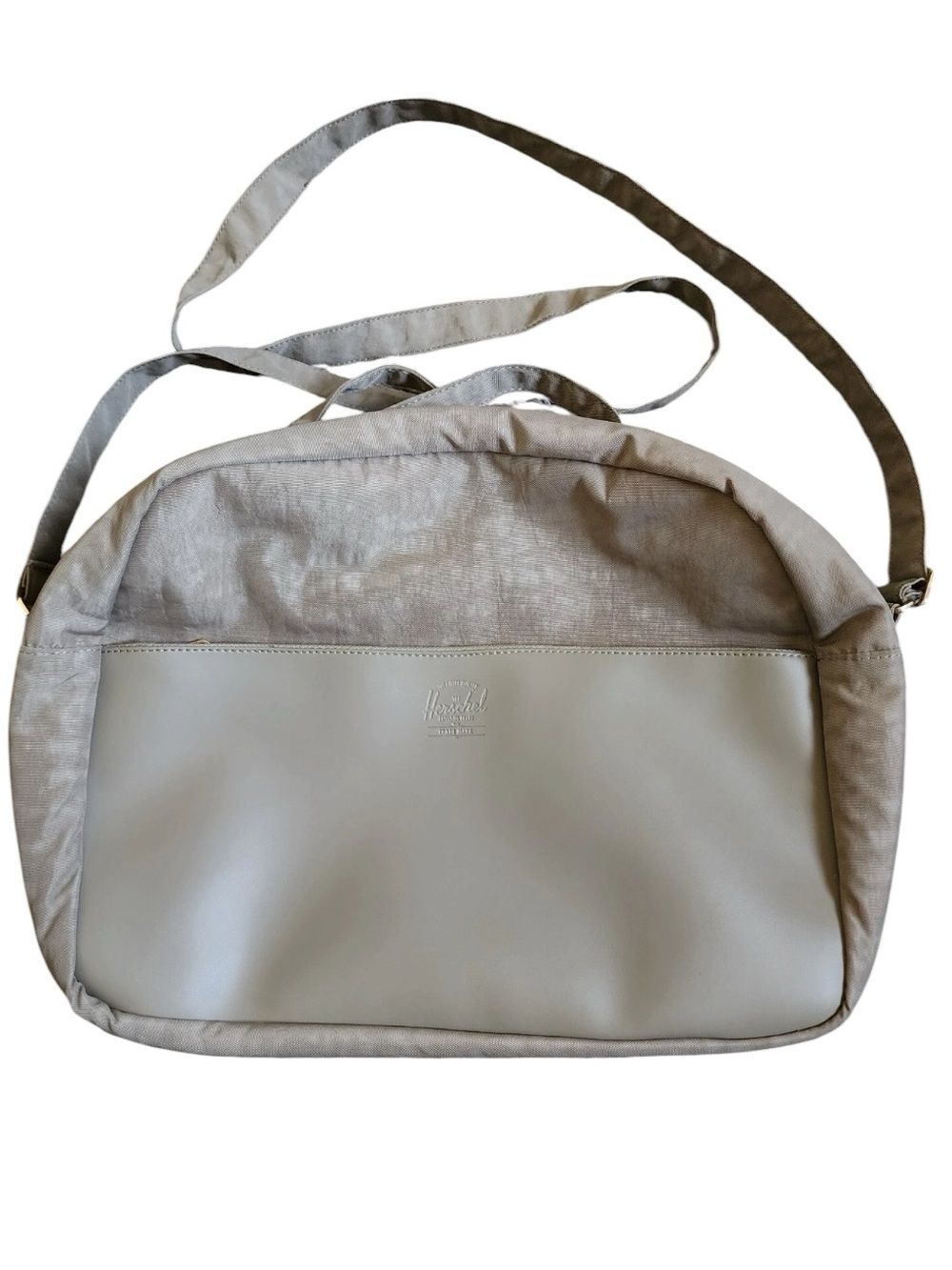 Herschel Orion Beige Adjustable Strap Zippered Crossbody Carryall Bag